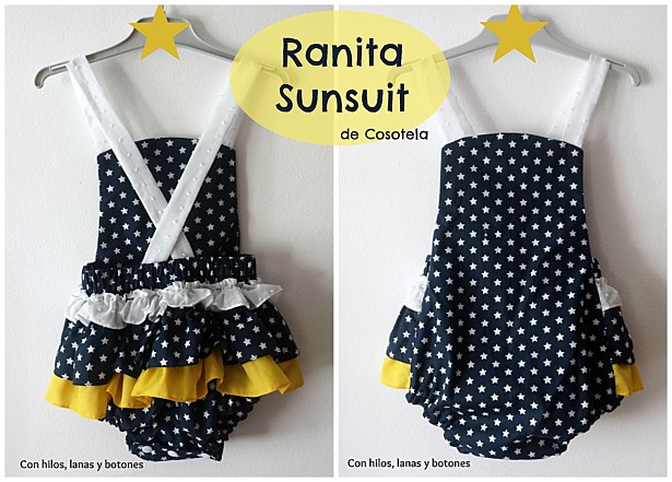 Con hilos, lanas y botones: Ranita Sunsuit