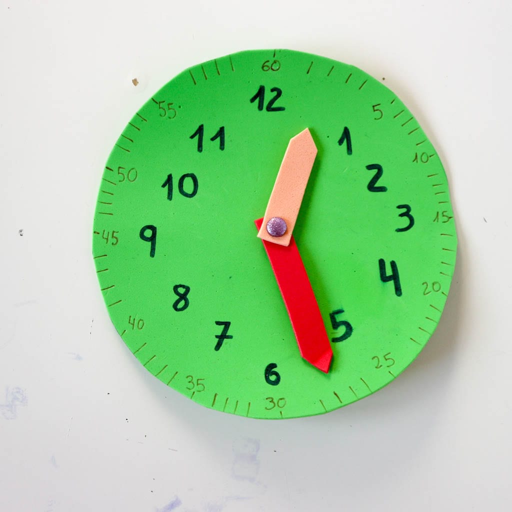 Como Hacer Un Reloj Para Aprender La Hora Diy Handbox