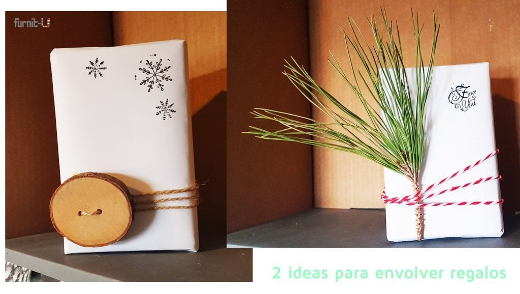 envolver regalos de Navidad diy express - 2 ideas para regalos envueltos originales