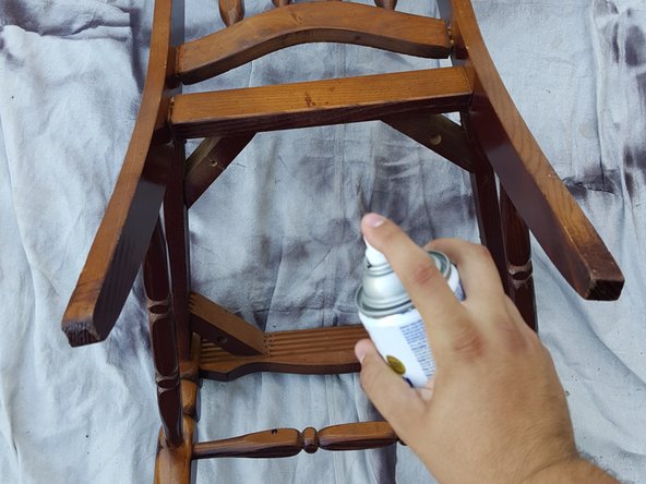 Tutotorial restaurar silla madera antigua paso 4