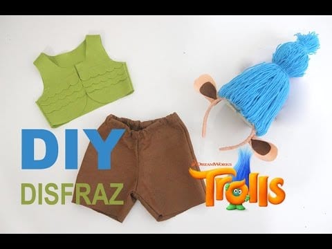 Colaboración Disfraz de Trolls para Niños las tallas) - HANDBOX