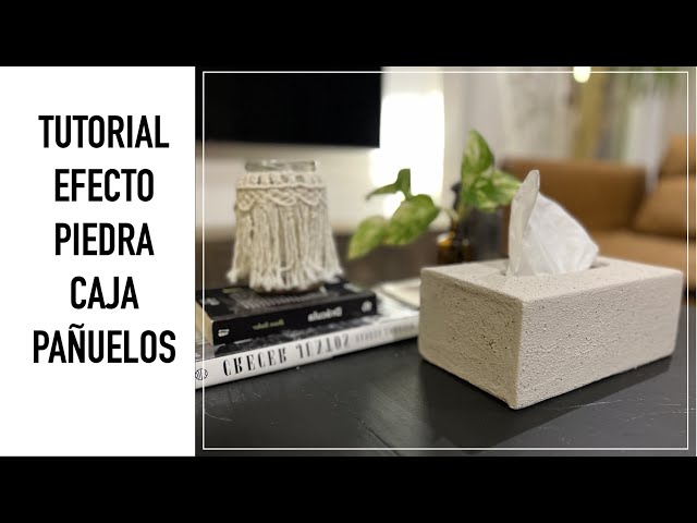 COMO PINTAR EFECTO PIEDRA | DIY CUBRE caja PAÑUELO | DECORACION HOGAR